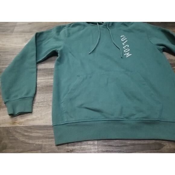 Volcom Pullover Hoodie Mens Size Small Skater Sweatshirt Green 2019 - Picture 2 of 13